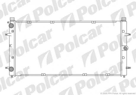 Радиатор охлаждения Polcar 956608A2