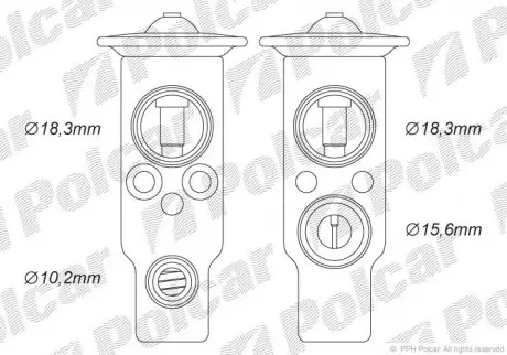Стопорный клапан Polcar 9566KZ-1