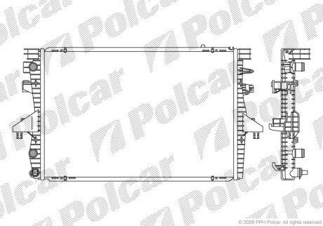 Радиаторы охлаждения Polcar 9568081X