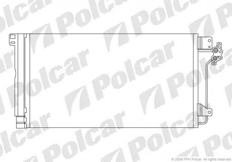 Радиаторы кондиционера Polcar 9568K8C1 (фото 1)