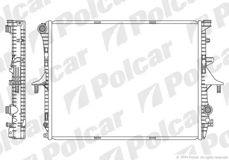 Радиаторы охлаждения Polcar 9580083X