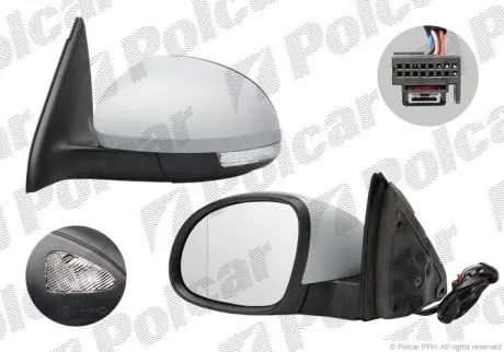 Дзеркало зовнішнє Polcar 9585515M