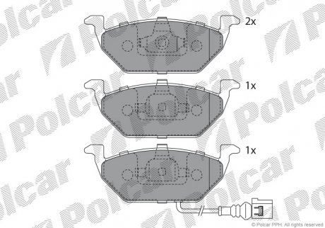 Тормозные колодки Polcar S70-0010 (фото 1)