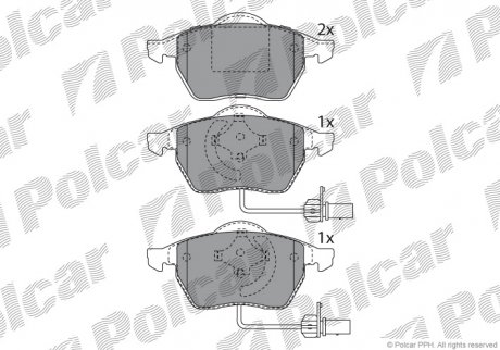 Тормозные колодки Polcar S70-0012 (фото 1)