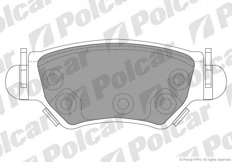 Тормозные колодки Polcar S70-1054 (фото 1)