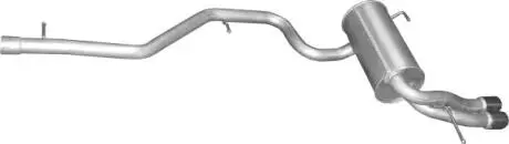 Глушитель (задняя часть) алюминизированная сталь VW Tiguan 2.0 Tdi/Audi Q3 POLMOSTROW 30.01