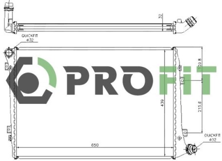 Радіатор охолодження PROFIT 1740-0007