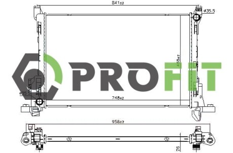 Радиатор охлаждения PROFIT 1740-0091