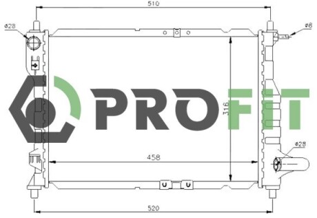 Радіатор охолодження PROFIT 1740-0102