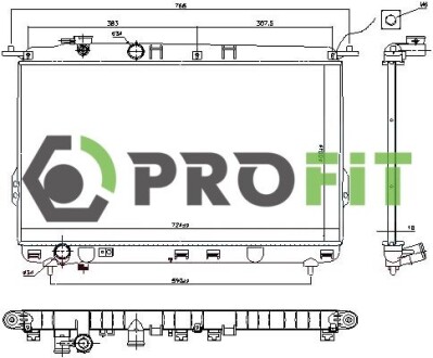 Радіатор охолодження PROFIT 1740-0147