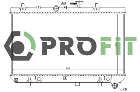 Радіатор охолодження PROFIT 1740-0149