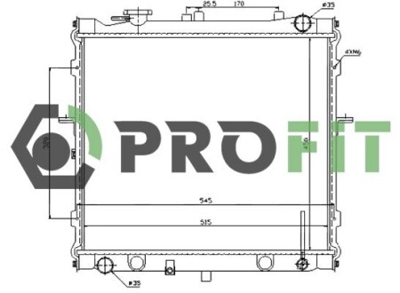 Радіатор охолодження PROFIT 1740-0150