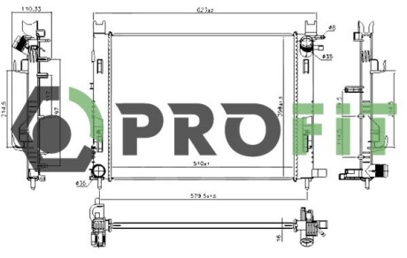 Радіатор охолодження PROFIT 1740-0177