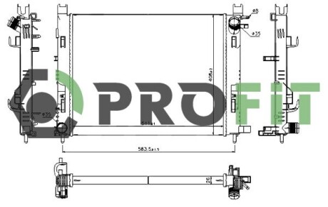 Радіатор охолодження PROFIT 1740-0180