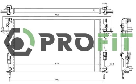 Радіатор охолодження PROFIT 1740-0181