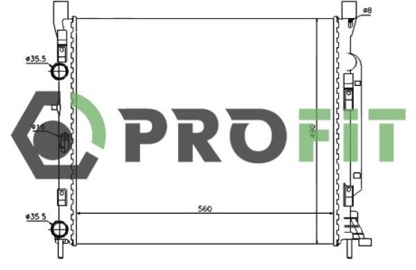 Радіатор охолодження PROFIT 1740-0182