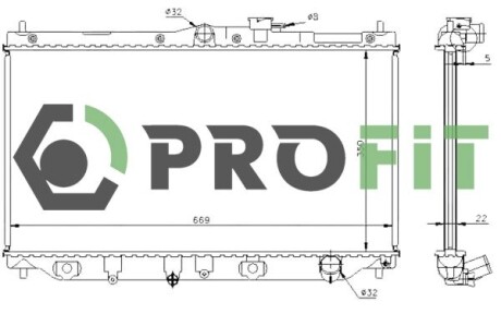 Радіатор охолодження PROFIT 1740-0201