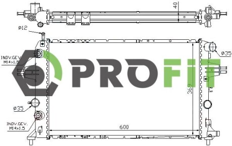 Радіатор охолодження PROFIT 1740-0259