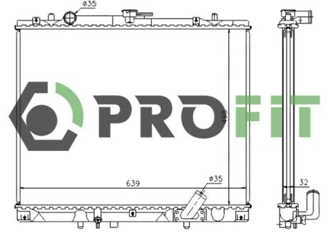 Радіатор охолодження PROFIT 1740-0284