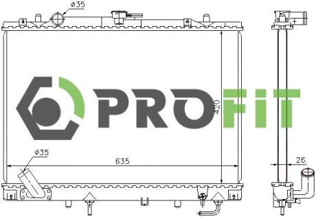 Радіатор охолодження PROFIT 1740-0285