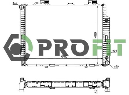 Радіатор охолодження PROFIT 1740-0305