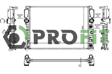 Радіатор охолоджування PROFIT 1740-0311
