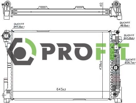 Радиатор охлаждения PROFIT 1740-0320