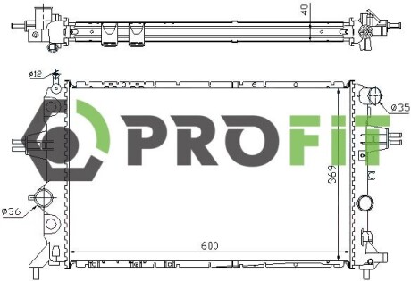 Радіатор охолодження PROFIT 1740-0390