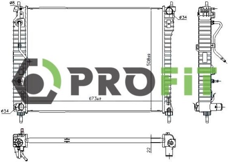Радіатор охолодження PROFIT 1740-0393