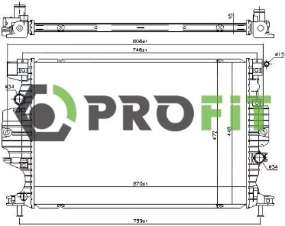 Радіатор охолодження PROFIT 1740-0399