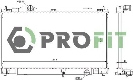 Радіатор охолодження PROFIT 1740-0421