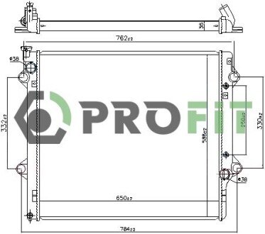Радіатор охолодження PROFIT 1740-0422 (фото 1)