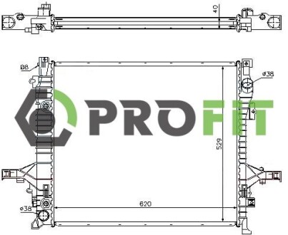 Радіатор охолодження PROFIT 1740-0703