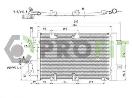 Радиатор кондиционера PROFIT 1770-0373