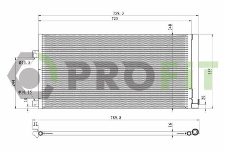 Конденсер кондиціонера PROFIT 1770-0540