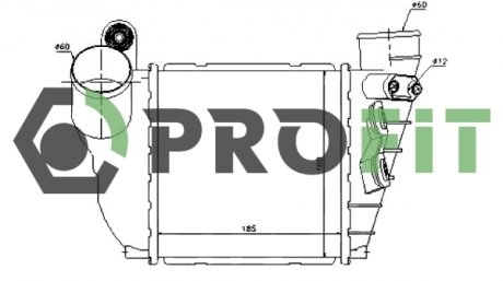 Радиатор наддува (интеркулер) PROFIT 1780-0004