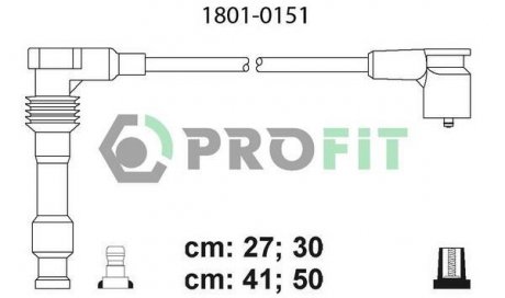 Высоковольтные провода PROFIT 1801-0151