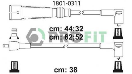 Высоковольтные провода PROFIT 1801-0311