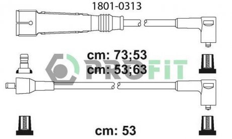 Высоковольтные провода PROFIT 1801-0313 (фото 1)