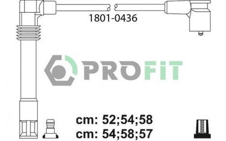 Высоковольтные провода PROFIT 1801-0436 (фото 1)