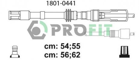 Высоковольтные провода PROFIT 1801-0441 (фото 1)