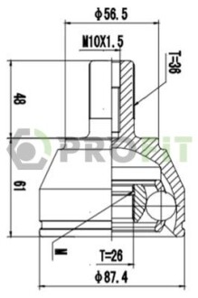 Шрус PROFIT 2710-1510