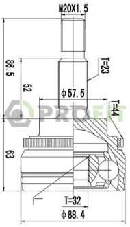 Шрус PROFIT 2710-1671