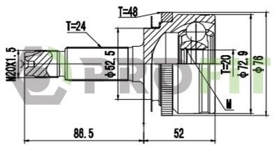 ШРУС PROFIT 2710-3084