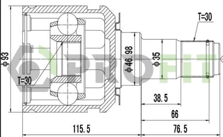 Шрус PROFIT 2810-2004