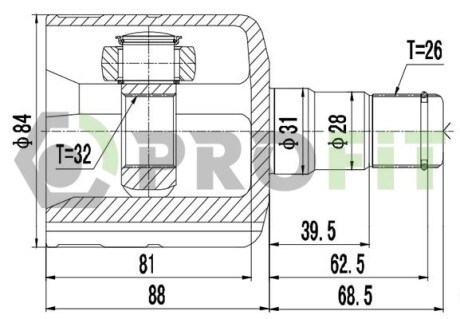 Шрус PROFIT 2810-2035