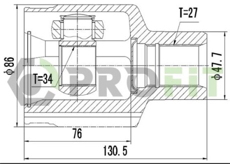 Шрус PROFIT 2810-2036