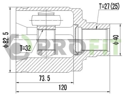 Шрус PROFIT 2810-2045