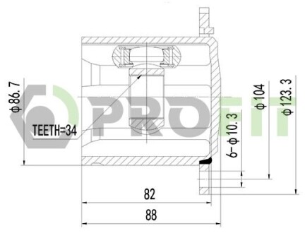 Шрус PROFIT 2810-2051