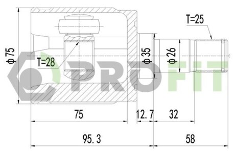 Шрус PROFIT 2810-2061